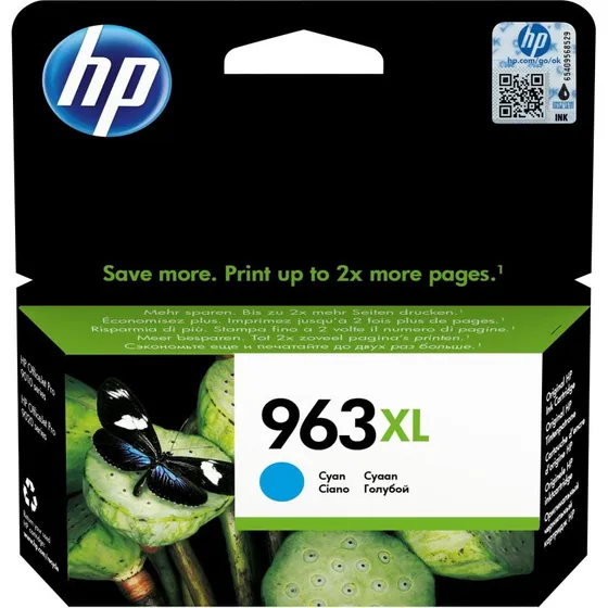 HP 963XL Cyan Blækpatron - 22,77 ml - 1600 sider