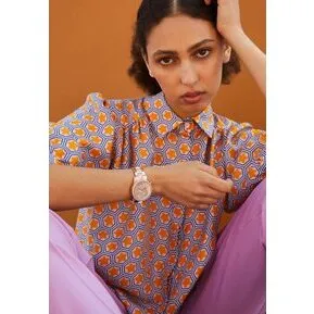 Michael Kors MK6485 Bryant dameur, rosaguldfarvet stål 37 mm