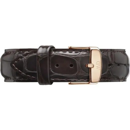 Daniel Wellington Classic York 18 mm Rose Gold læderrem
