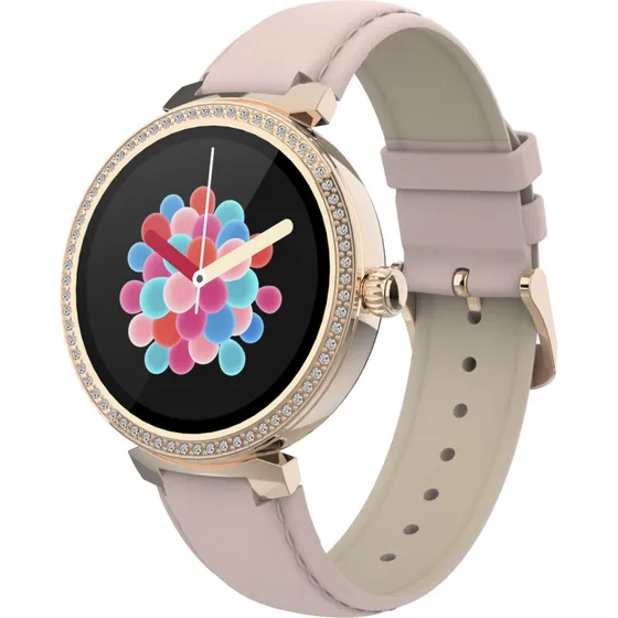 DENVER SWC-342 Smartwatch 1,2" – rose, kunstlæderrem
