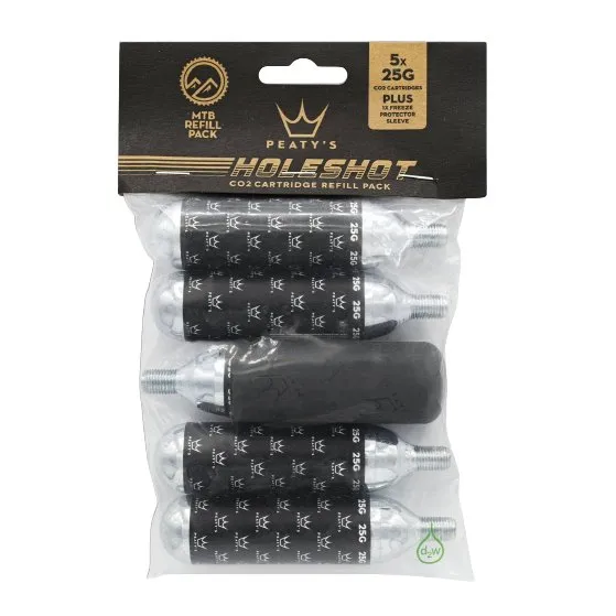 Peaty's Holeshot CO2 Patron Refill Pakke 25g (5 stk.)