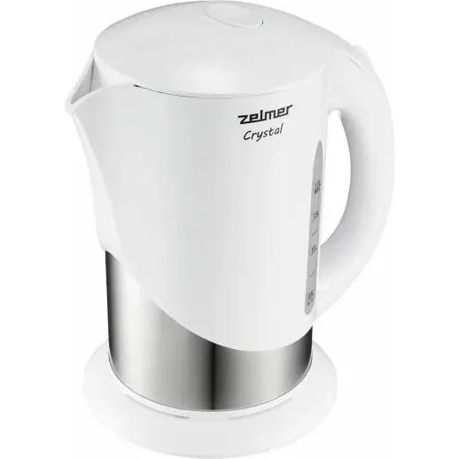 Zelmer ZCK 7630W Elkedel 1,7L - Hvid/Sølv