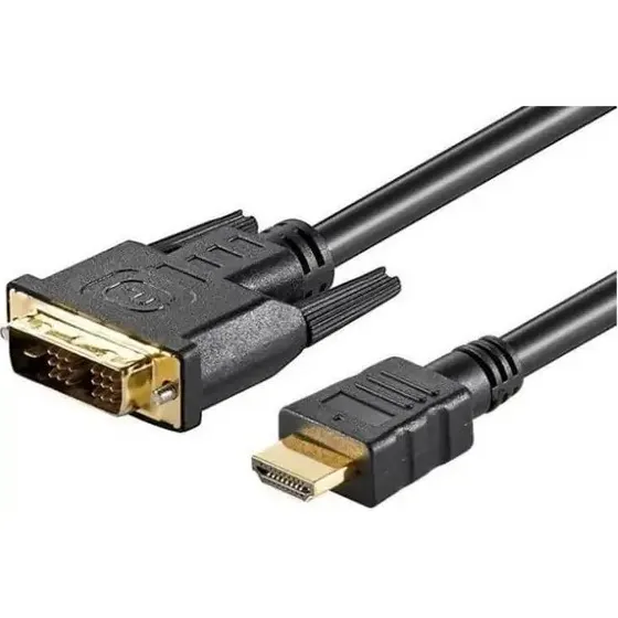LogiLink HDMI til DVI-D kabel, 5m, guldbelagte stik
