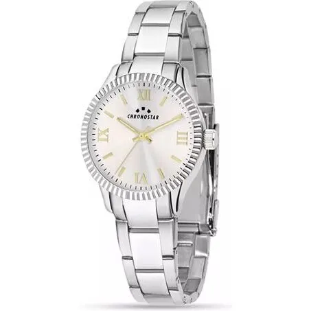 Chronostar R3753241514 - Børstet/poleret stål dameur Ø34mm