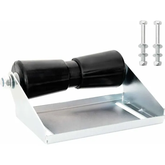 vidaXL Bådtrailerolle med beslag 25,4 cm - Galvaniseret stål