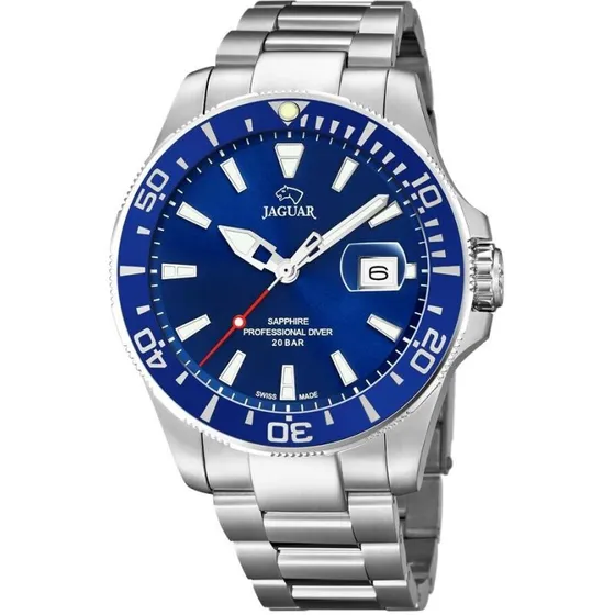 Jaguar Executive Diver J860/B 44 mm grøn stållænke