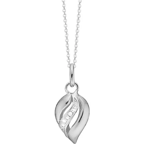 Aagaard vingevedhæng i sterling sølv med 7 Cubic Zirkonia, 45 cm