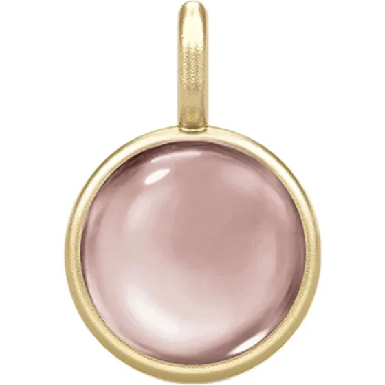 Julie Sandlau Prime vedhæng Dusty Rose, 22 kt. forgyldt