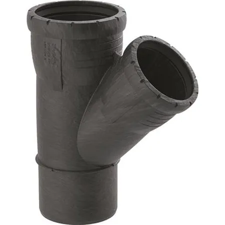 Geberit 393.333.14.1 Silent-Pro Grenrør 45° 75mm