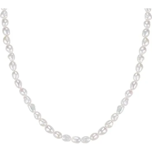 MerlePerle Barok perlehalskæde i forgyldt sølv 37+3 cm