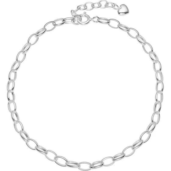 Lund Copenhagen – Hjertearmbånd i sterling sølv (17–19 cm)