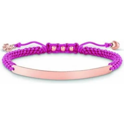 Thomas Sabo armbånd sølv/rosenguld pink 12–19 cm (LBA0065-597-9)