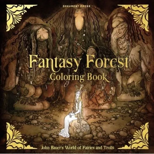 Fantasy Forest Coloring Book - John Bauer