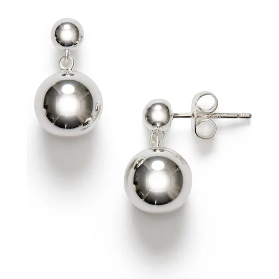 ANNI LU Drop of Silver øreringe 16 mm, sølvbelagt