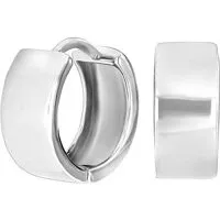 Nordahl SQUARE52 rhodinerede sølv creoler 15 mm