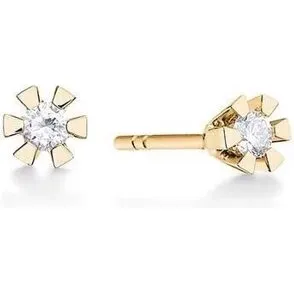 Aagaard Eternity 14 kt rødguld ørestikker 2x0,25 ct