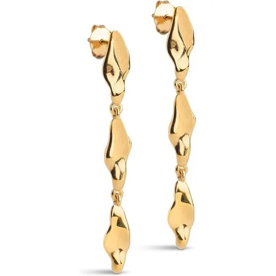 Enamel India Medium øreringe i 18K forgyldt sølv