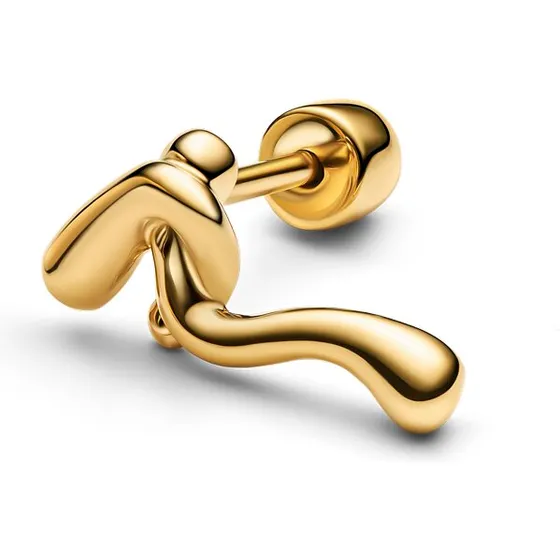 Maria Black Powderpuff Stud – Goldplated Silver