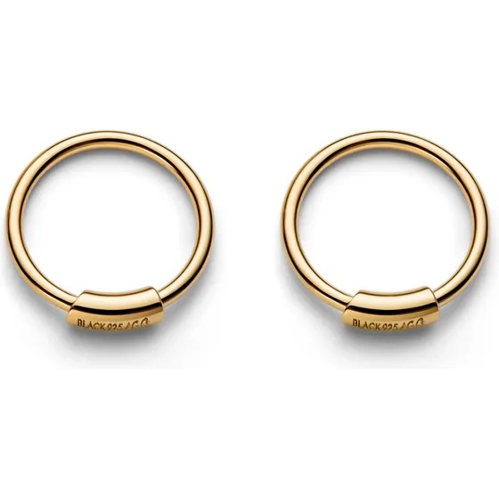 Maria Black Basic 8 Hoop 8 mm – 18K forgyldt