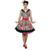 Pop Art kjole damekostume