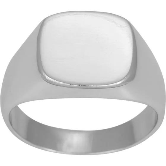 Son of Noa Signetring til mænd – mat rhodineret sølv