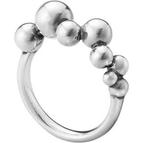 Georg Jensen Moonlight Grapes ring i oxideret sterlingsølv