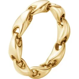 Georg Jensen Reflect Link ring, 18 kt. rødguld