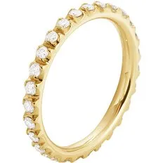 Georg Jensen Signature Diamonds ring, stor – guld