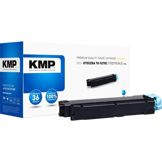 KMP K-T86 Cyan Blækpatron til Kyocera ECOSYS (6000 sider)