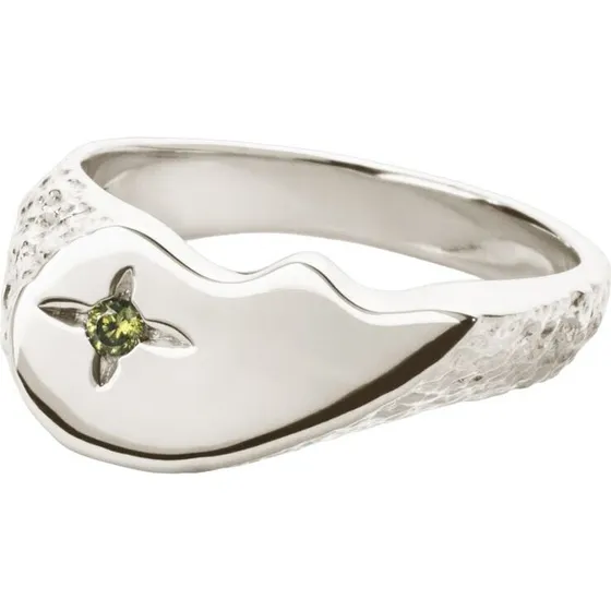 Camille Brinch Shiny BFF Sparkly Ring, 925 sølv 8 mm