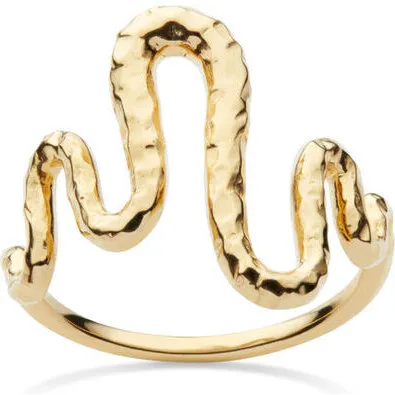 Maanesten Viva Ring, forgyldt