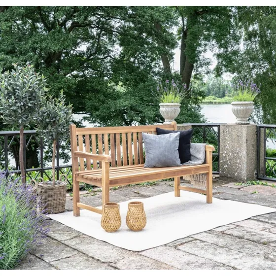 House Nordic Cabo Havebænk i massivt teaktræ - 150 cm
