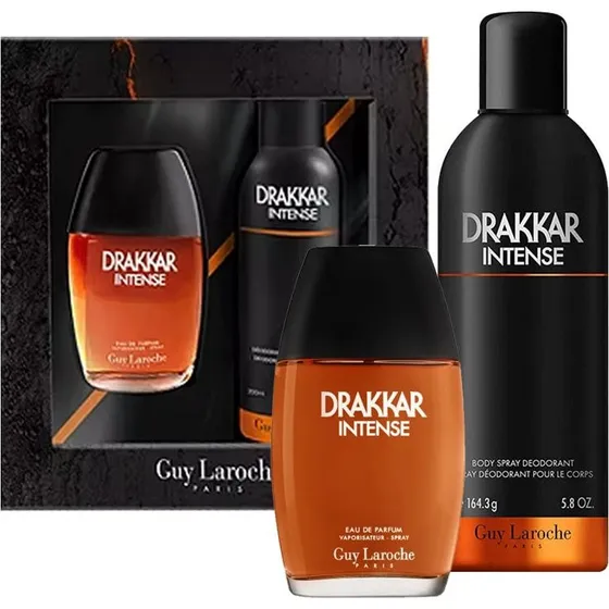Guy Laroche Drakkar Noir Intense Sæt: EDP 100 ml + Body Spray 200 ml