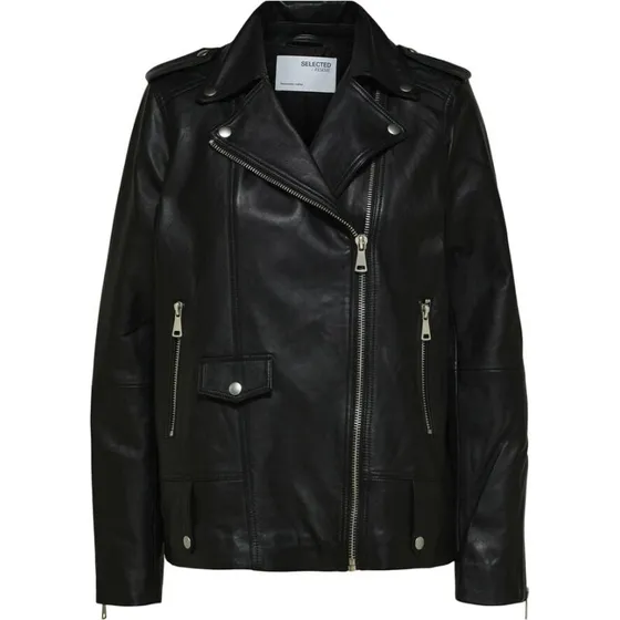 Selected Læderjakke Madison Sort 42