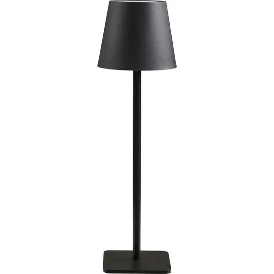House Nordic Bradford Bordlampe - Genopladelig - Sort Metal & Glasfiber