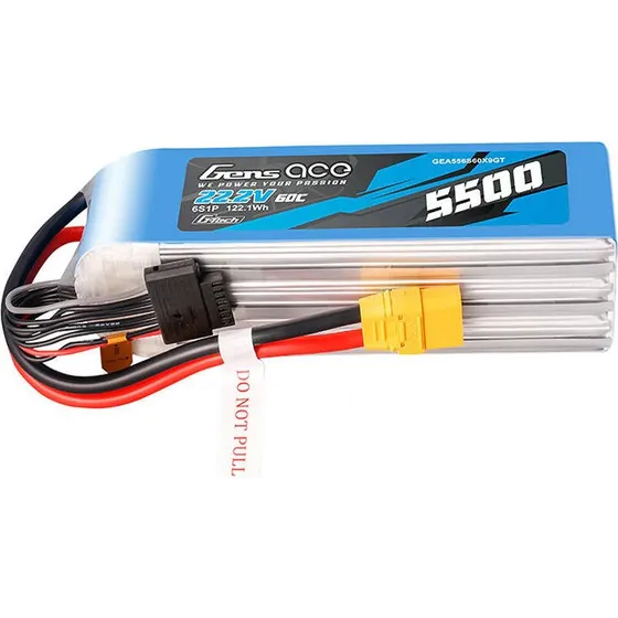 Gens ace G-Tech LiPo Batteri - 5500mAh 22.2V 60C XT90