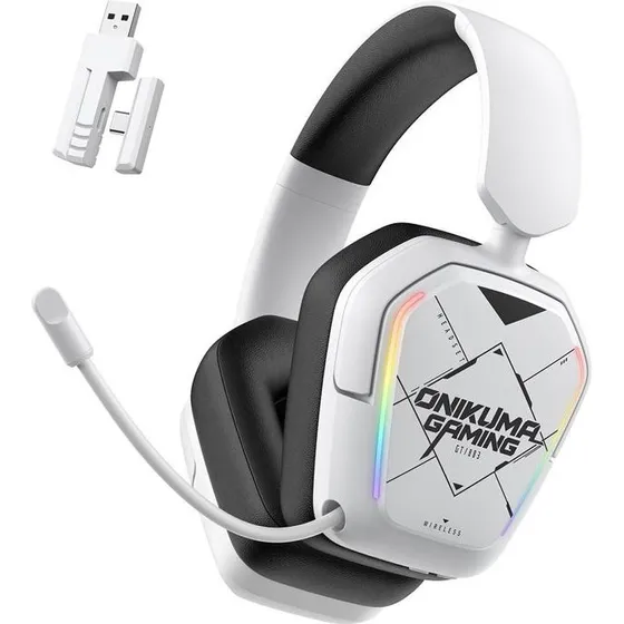 ONIKUMA BT883 Gaming Hovedtelefoner - Hvid