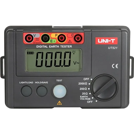 UNI-T UT521 Jordtester - Digital måler til jordmodstand
