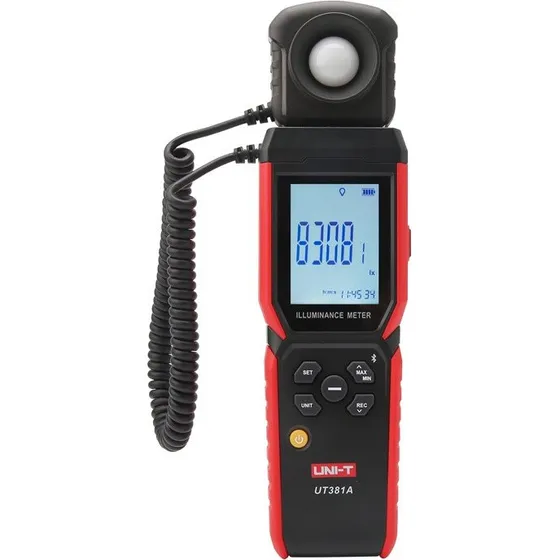 UNI-T UT381A Luxmåler - 0-400.000 Lux med Bluetooth og App