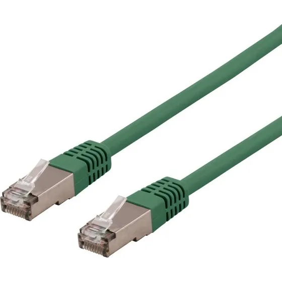 DELTACO Cat6a U/FTP Patchkabel, 1,5m, Grøn, LSZH