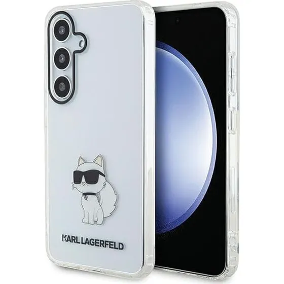 Karl Lagerfeld Galaxy S24 Plus Cover - Gennemsigtig Choupette Hardcase