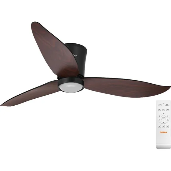 Osram Nordes loftlampe med ventilator og LED-lys