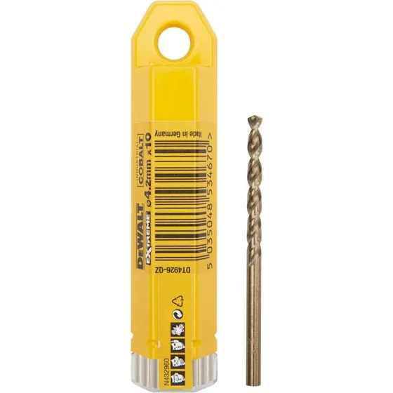 DeWALT DT4926-QZ Kobalt Metalbor 4,2 mm - 10 stk.