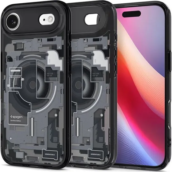 Spigen ACS10320 Ultra Hybrid MagSafe Cover til iPhone 17 Air - Sort