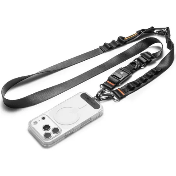 Spigen DA30M Universal Crossbody & Håndledsrem - Sort