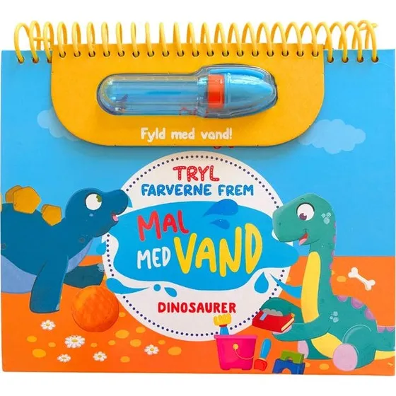 Mal med vand: Dinosaurer - Forlaget Tukan