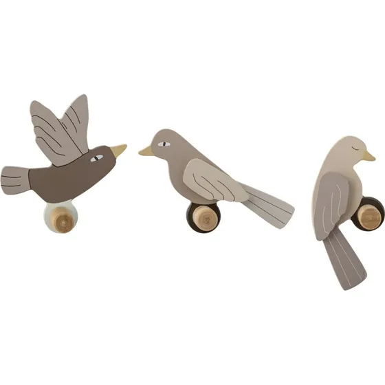 Bloomingville Mini Lewi Fugleknager i MDF - 3 stk.