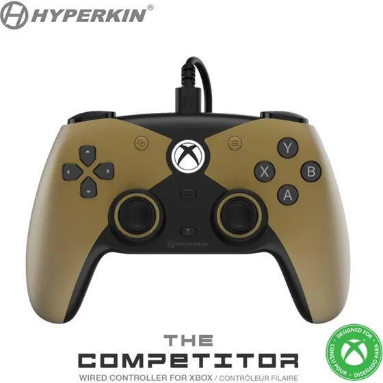 Hyperkin The Competitor kablet Xbox-controller - Guld/Sort