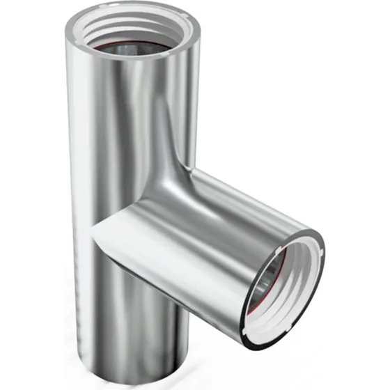 Purus grenrør 90°, Ø32 mm, forkromet plast