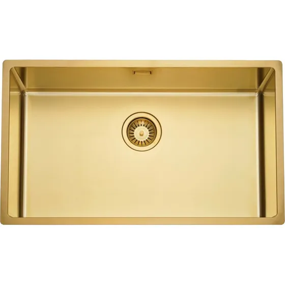 Contura Sharp 700 køkkenvask, 74x44 cm, guld